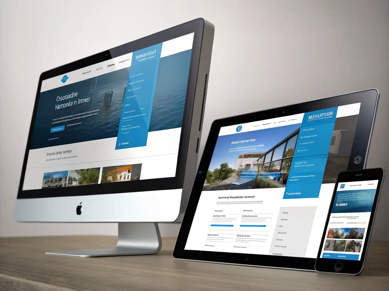 A modern, user-friendly website design displayed on multiple devices, showcasing a clean layout and engaging content.