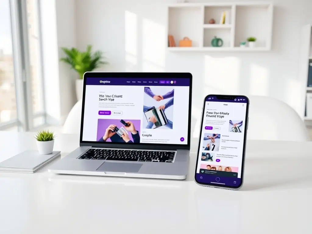 A sleek, responsive website displayed on multiple devices, showcasing Lemay Consulting's website design and development service.